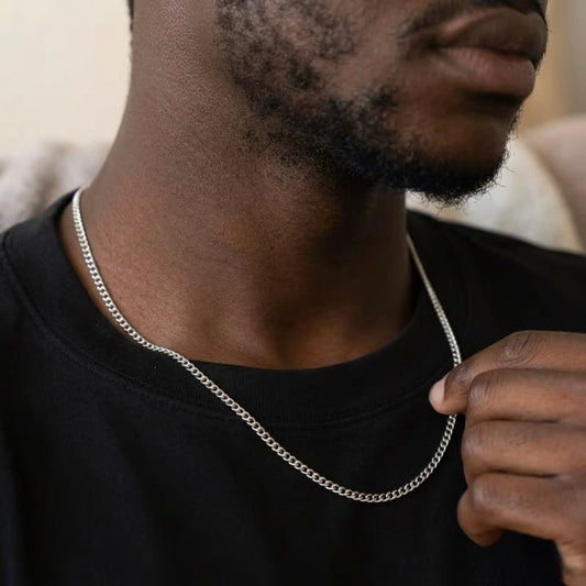 Cuban Link Kette · 3 mm · Edelstahl