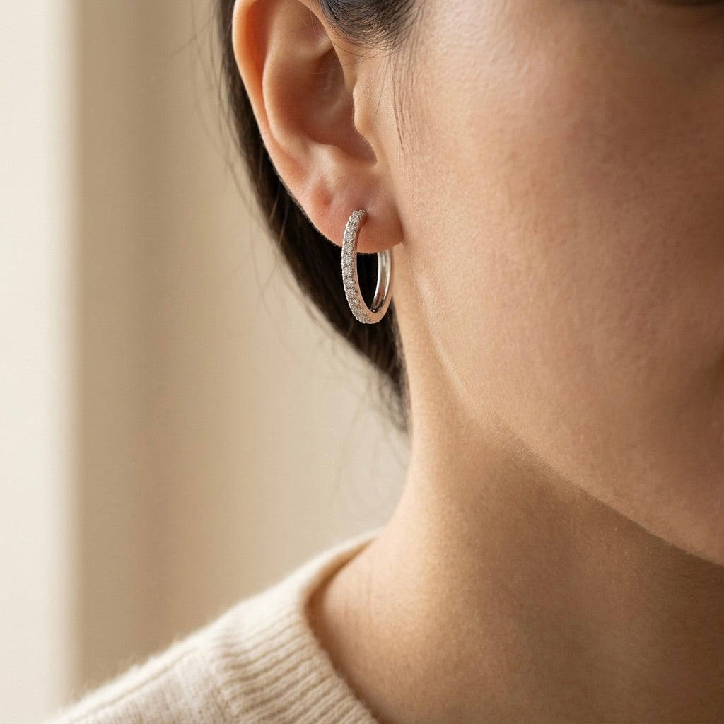 Silver Statement · Armreif & Creolen-Set
