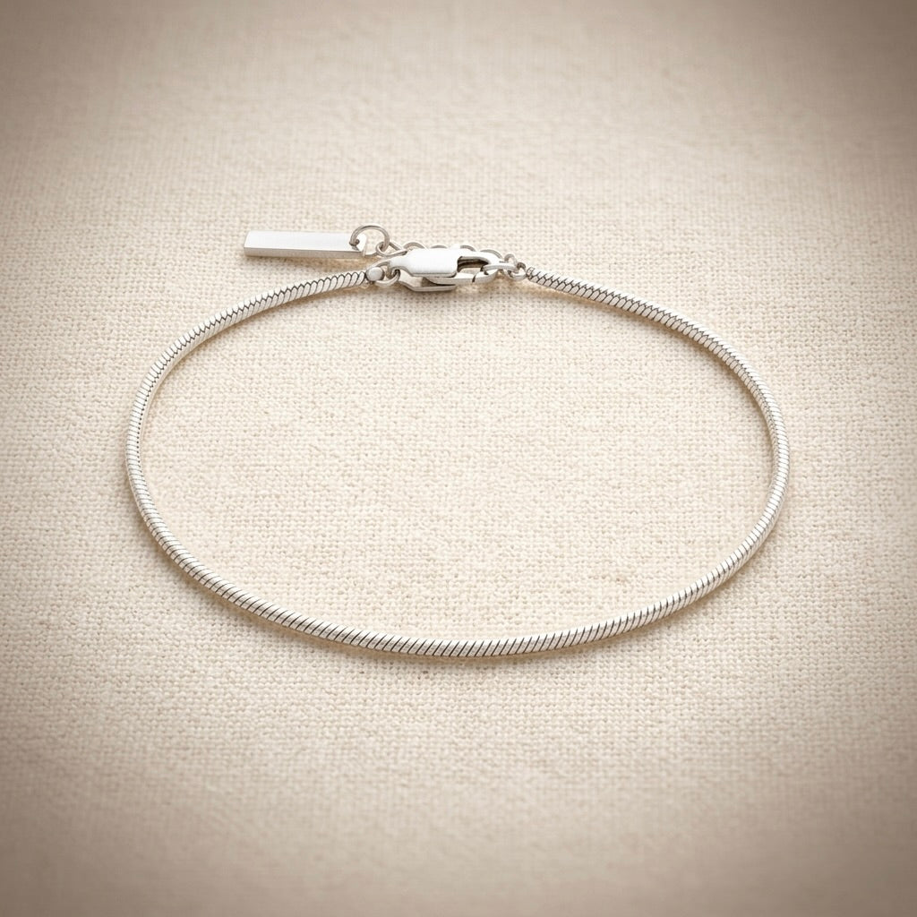 Schlangenkette · Armband · 1,5 mm · Edelstahl