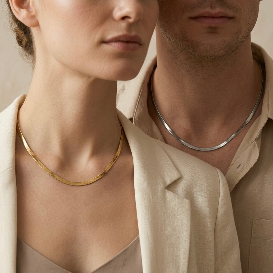 Snake Chain Duo · Choker-Set – Velmoras